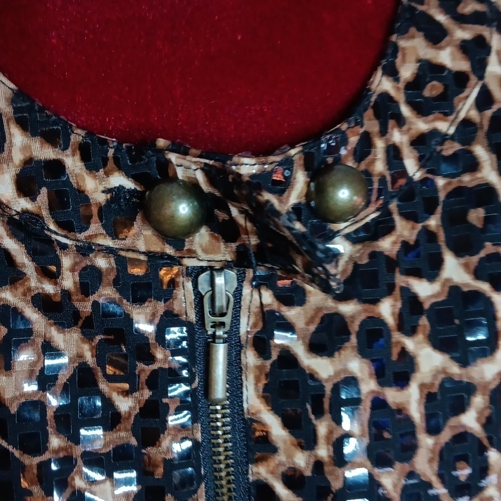 Ruby Rd Leopard Print, Crop Jacket, Sz. 12 - image 2